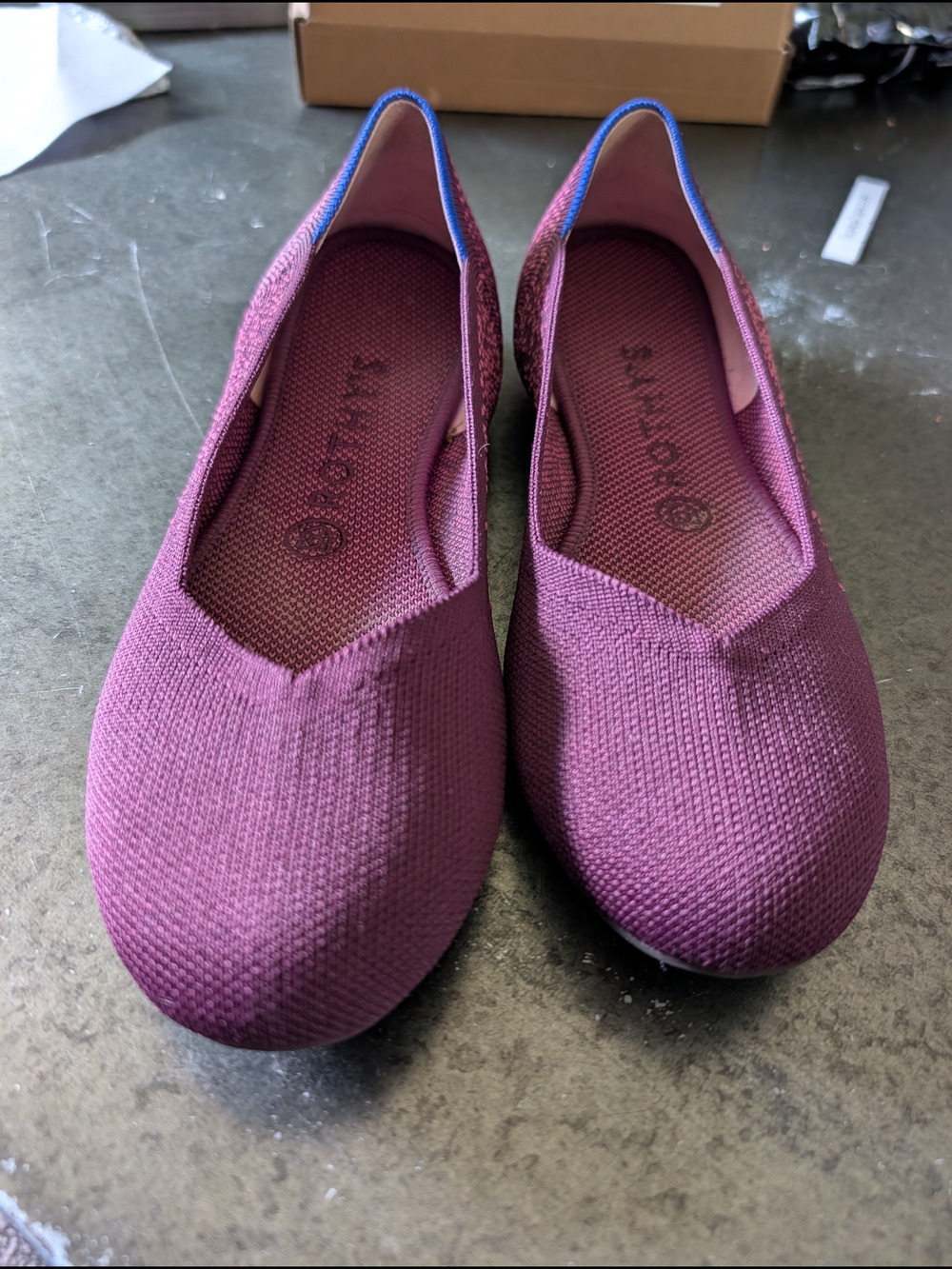 Rothy's Fig Python Flats Rounded Toe - Picture 6 of 6